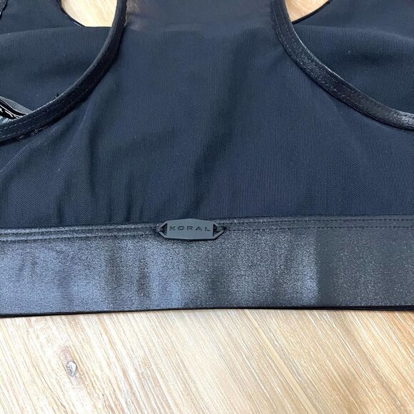 KORAL GREEN AND BLACK SPORTS BRA SIZE XS - Picture 3 of 5